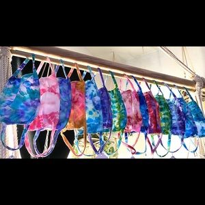 Hand Dyed Tie Dye Face Masks